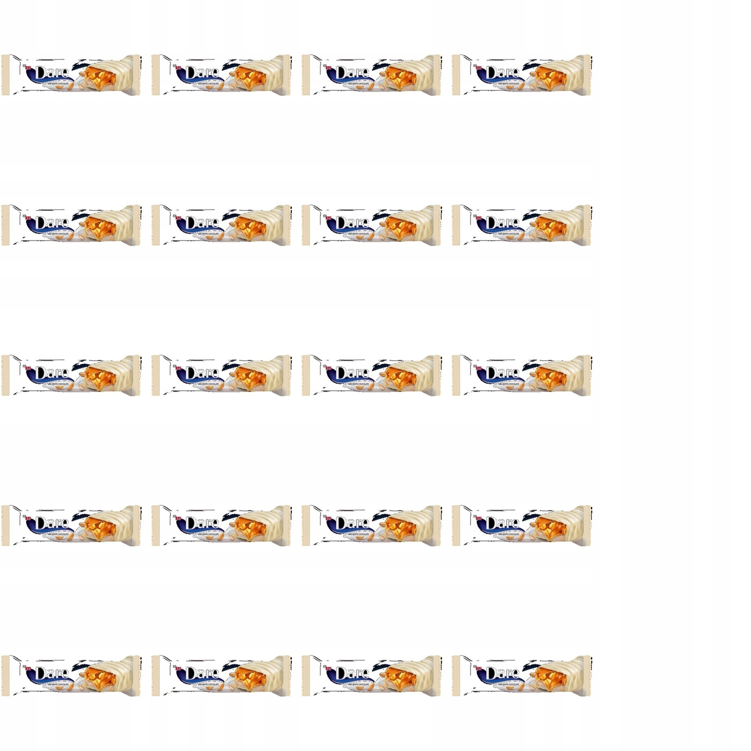 Levně 20x 36g tyčinka Dare bílá čokoláda arašídy tyčinka Karton