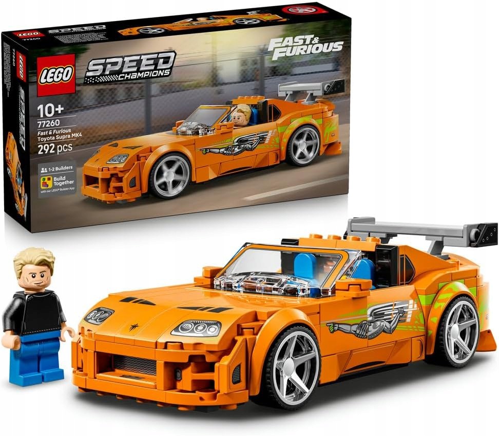 Lego Speed Champions 77260 Toyota Supra MK4 Rychle a zběsile Brian 10+