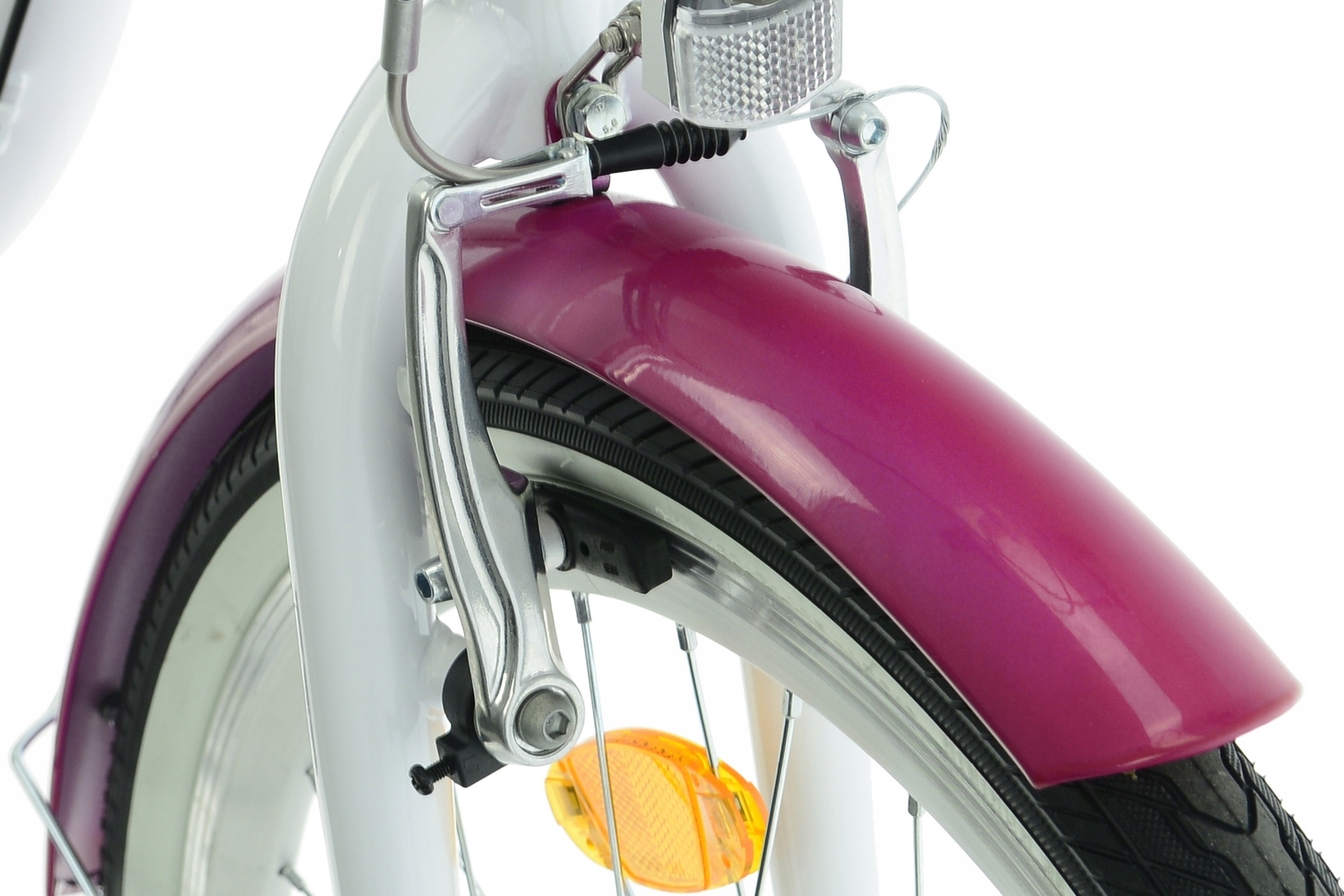 Rower Kands 24 Olivia r14 cali biało-różowy połysk 2025 Nowość na rynku !!