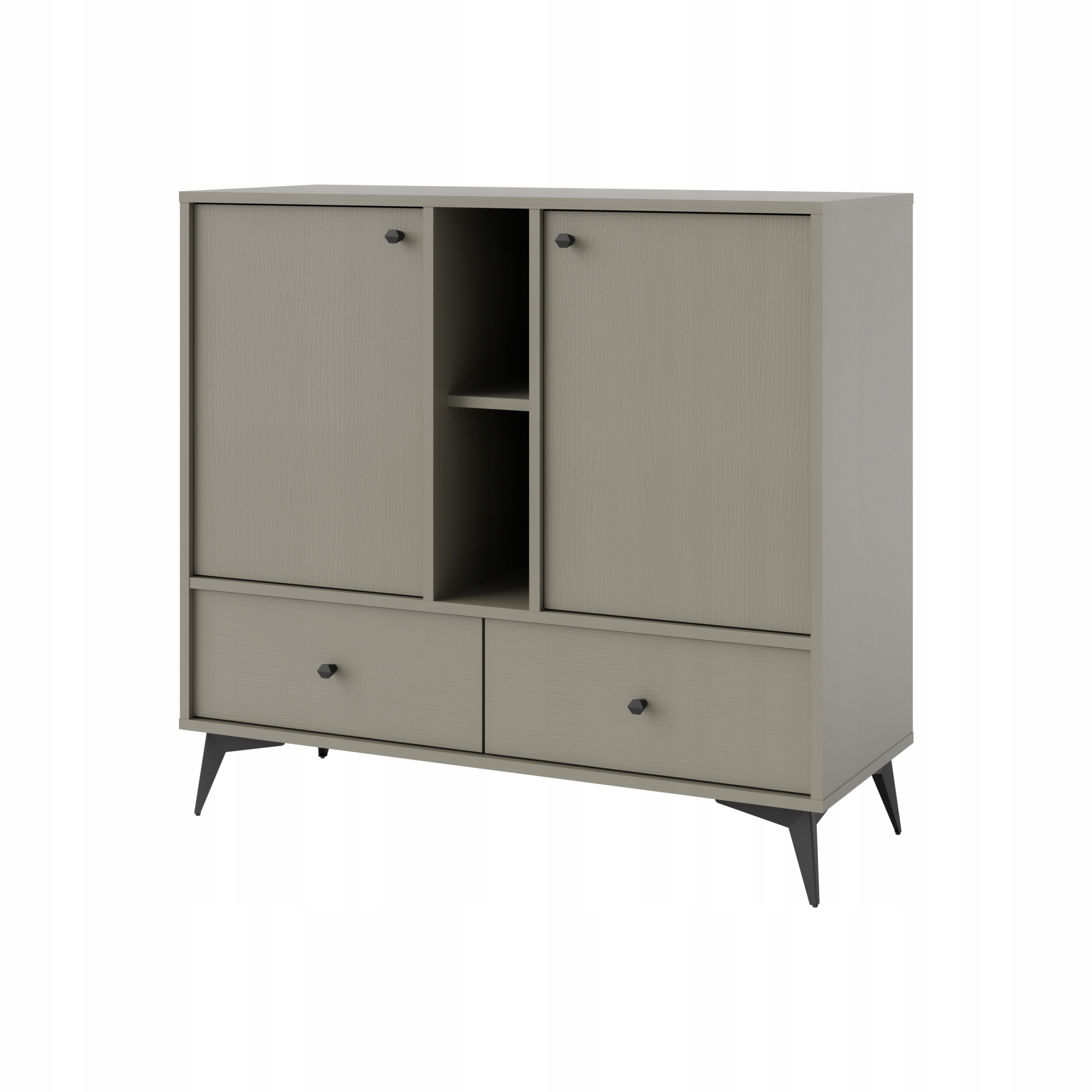 Komoda s zásuvkami do obývacího pokoje Sakai 1 2F 2S T825 Eukalyptus