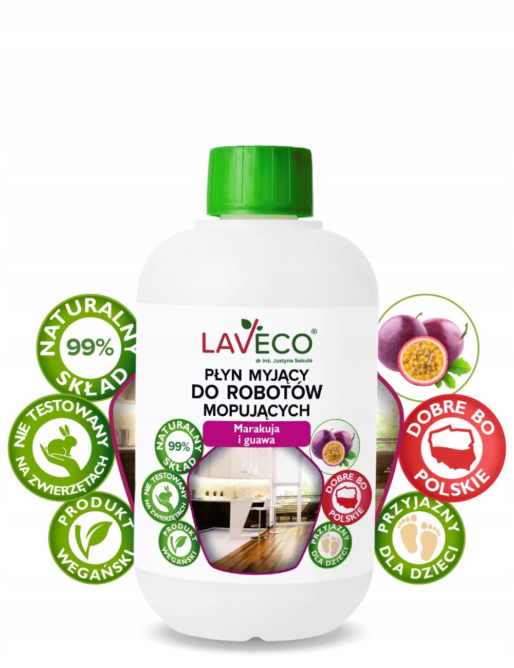 LAVECO PŁYN DO ROBOTÓW MOPUJĄCYCH MARAKUJA 500ml Nazwa handlowa PŁYN MYJĄCY DO ROBOT