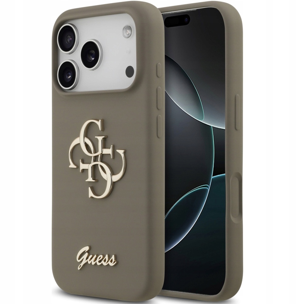 Pouzdro Guess pro iPhone 17 Pro, módní, pevné, ochranné, lehká silikonová zadní kryt