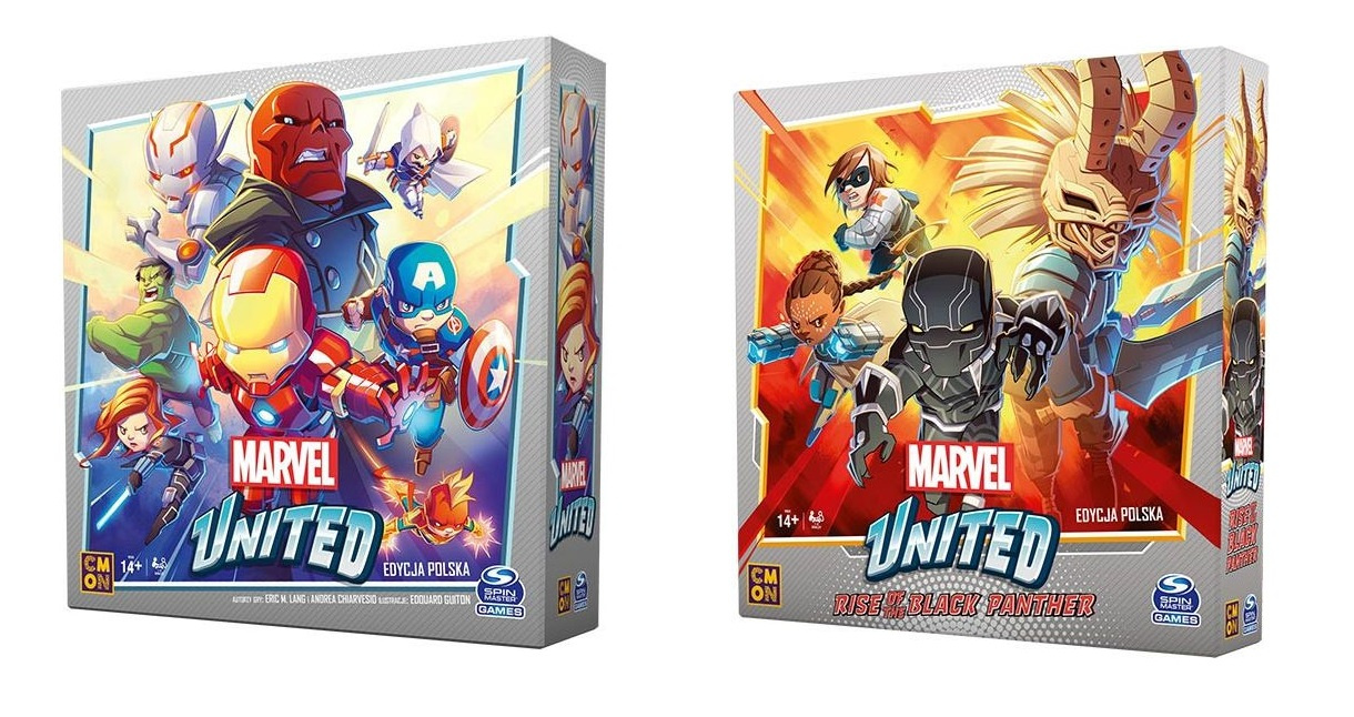 Marvel United Gra Planszowa +dodatek Rise of Black Panther Polska Edycja