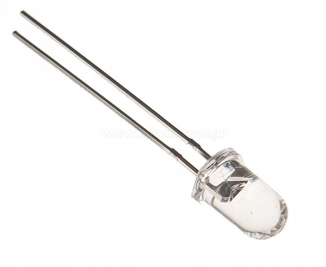 

10szt. Dioda Led 5mm Czerwona Przezroczysta Tnt