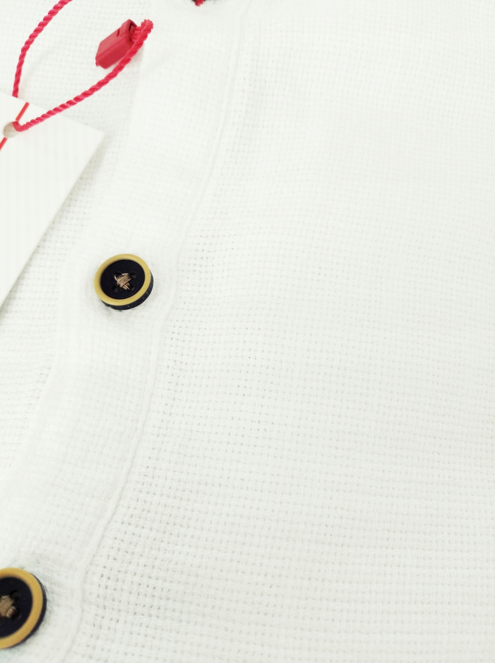 KOSZULA MĘSKA STÓJKA BIAŁA NA 3 GUZIKI XL Rękaw długi rękaw