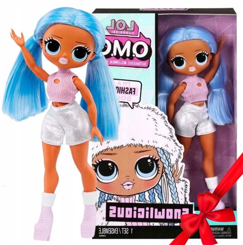 MODOWA LALKA LOL SUPRISE DUŻA SNOWWLICIOUS OMG PIĘKNA+ AKCESORIA NA ...