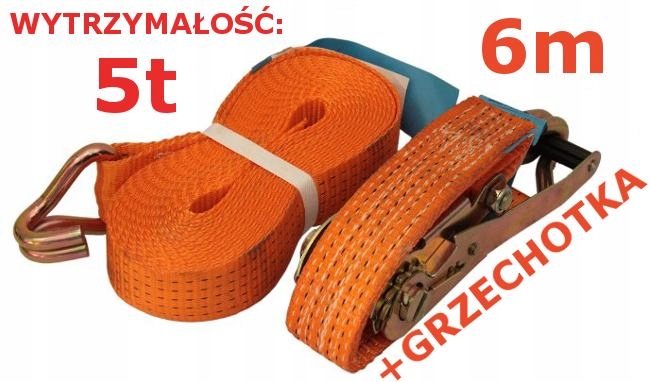 

Kompletny Pas Pasy Transportowe 50 mm 5 t 6m