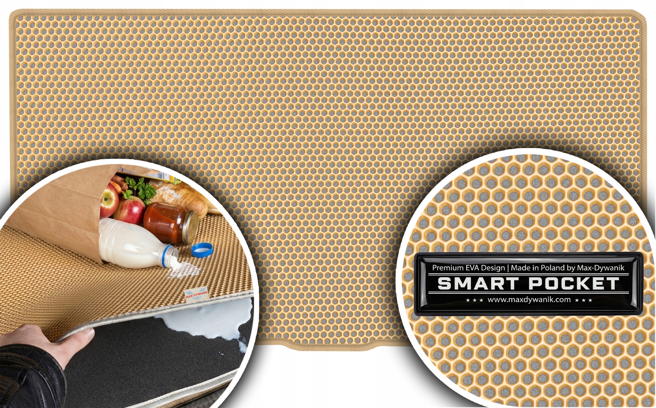 Nissan Pixo Hatchback 2009-2013 Vložka do kufru Eva Smart Pocket Béžová