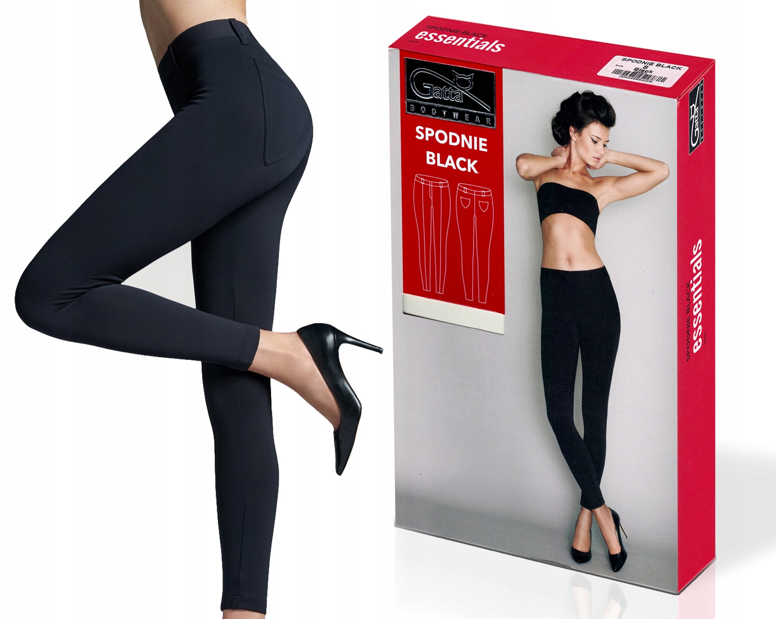 

Leginsy damskie Gatta Spodnie Black, czarne, L