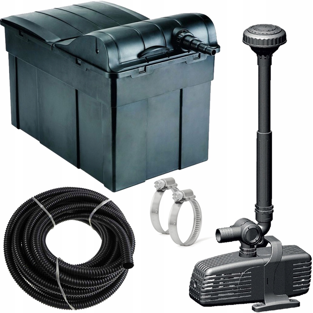 ZESTAW C filtr +LAMPA UV-C +POMPA 6000 +WĄŻ +DYS