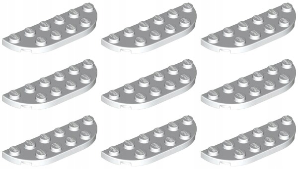 

Lego 18980 Płytka 2x6 biała Nowa (10g) 9 szt.