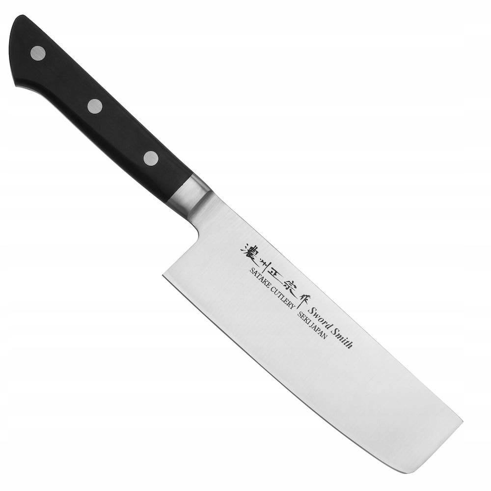 Satake Satoru Japonský ostrý nôž Sekáčik Nakiri na sekanie 56-58 Hrc 16 cm