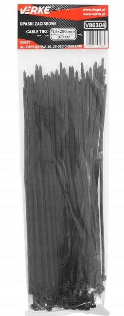 OPASKI ZACISKOWE KABLOWE TRYTKI TRYTYTKI 3,6x250mm EAN (GTIN) 5904673572862