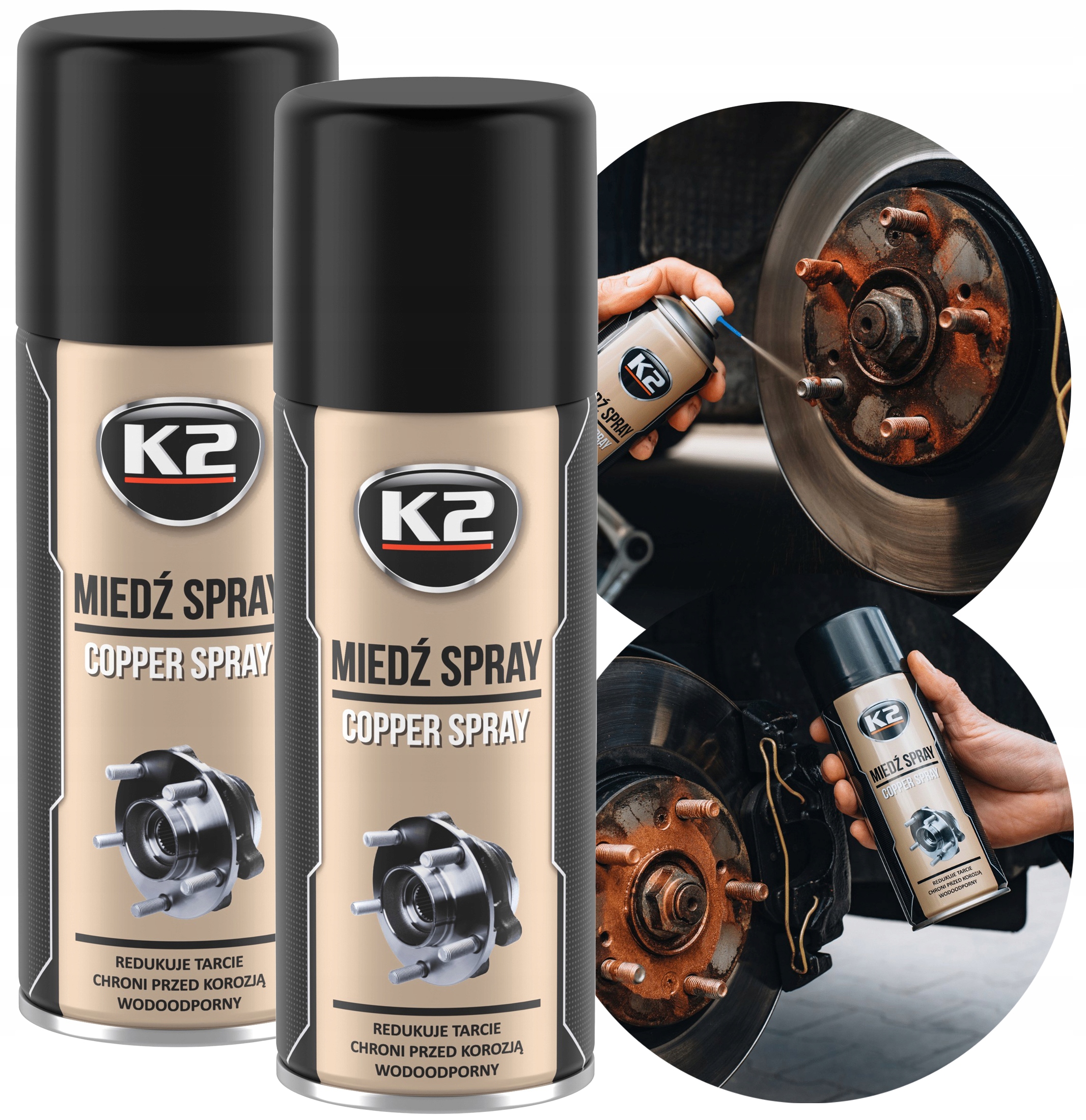 

Smar Miedziowy Miedziany 400ML K2 Miedź Spray 2szt