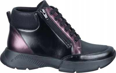 Černé šněrovací dámské kotníkové boty Comfortabel 990686-01 r40