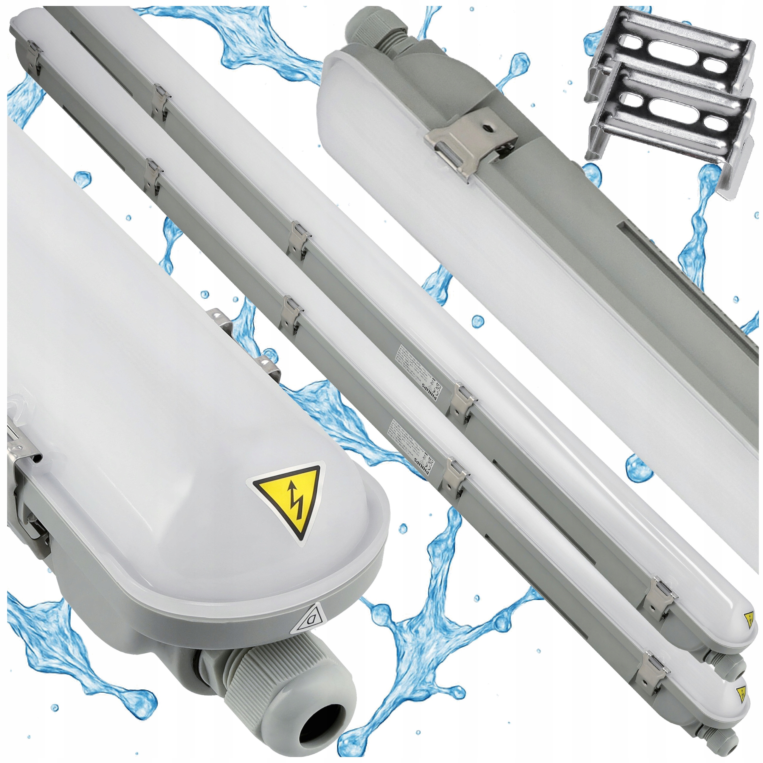 Led hermetická lampa Philips 22W 2400lm 4000K 120cm na garáž 2x