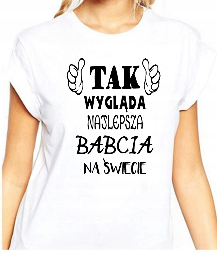 

T-shirt Koszulka Na Dzień Babci Super Prezent S