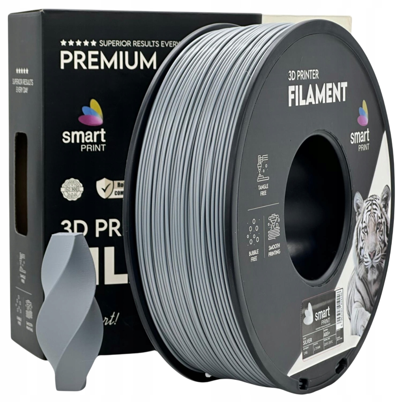 Filament ABS Imagine 1,75 mm 1000 g srebrny