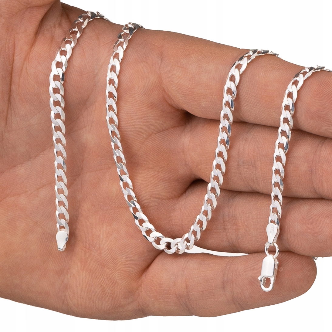 Stříbrný Řetízek Pancr 55 CM Řetěz 5,1 MM 925