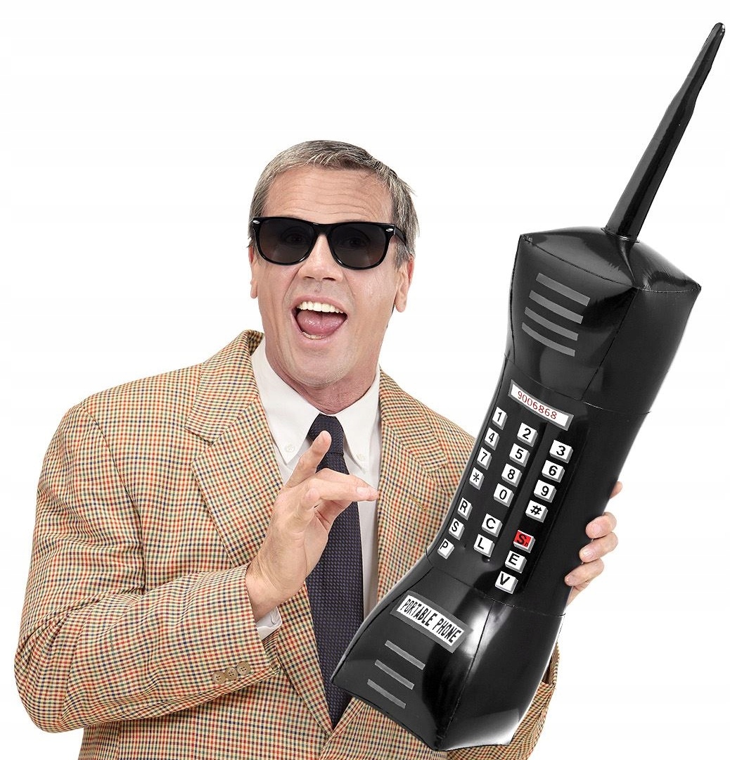 

Dmuchany Komórka Retro Telefon Lata 80 90, 77cm