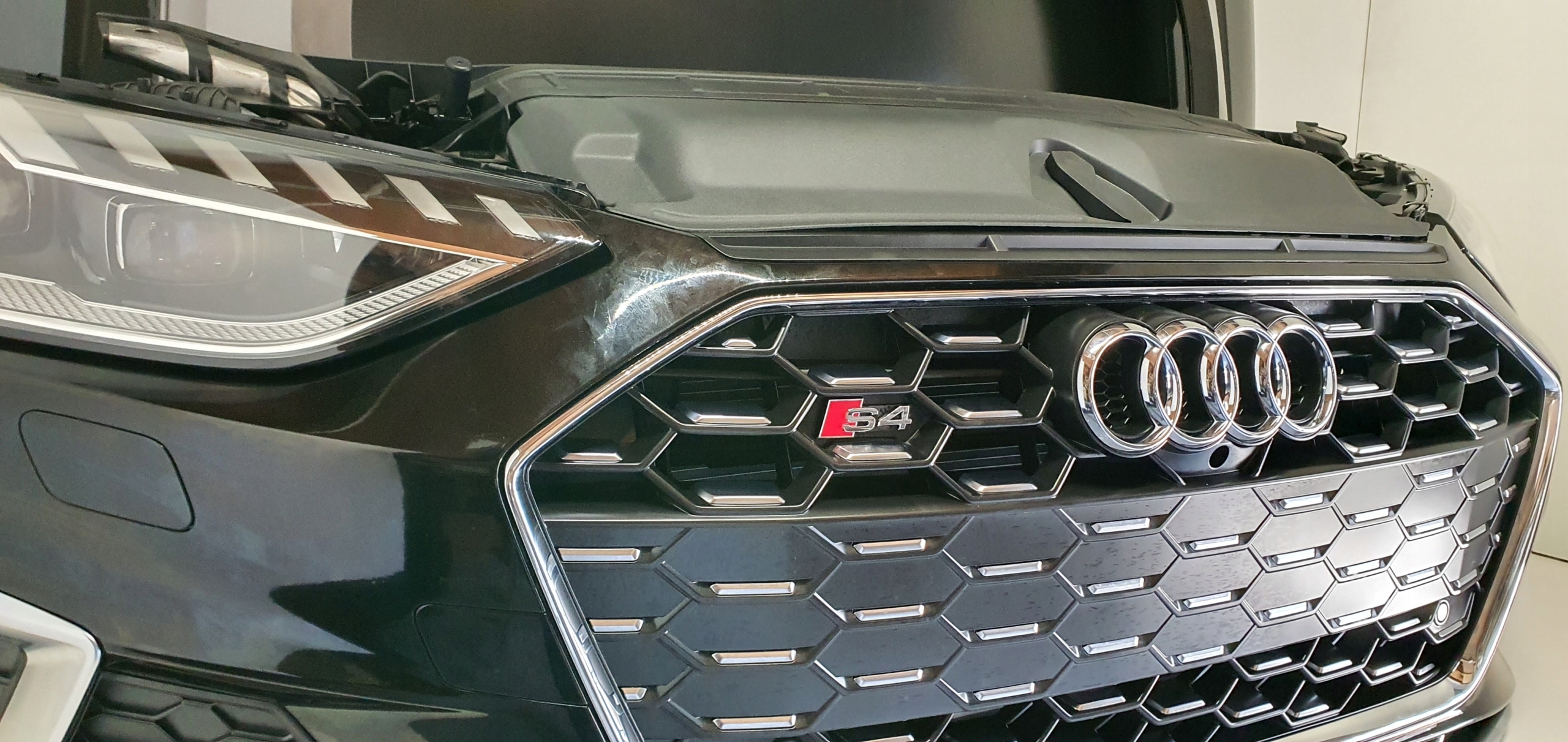 AUDI S4 B9 8W LIFT 19- KOMPLETNY PRZÓD LAMPA LED MASKA BŁOTNIK ZDERZAK Wersja Europejska