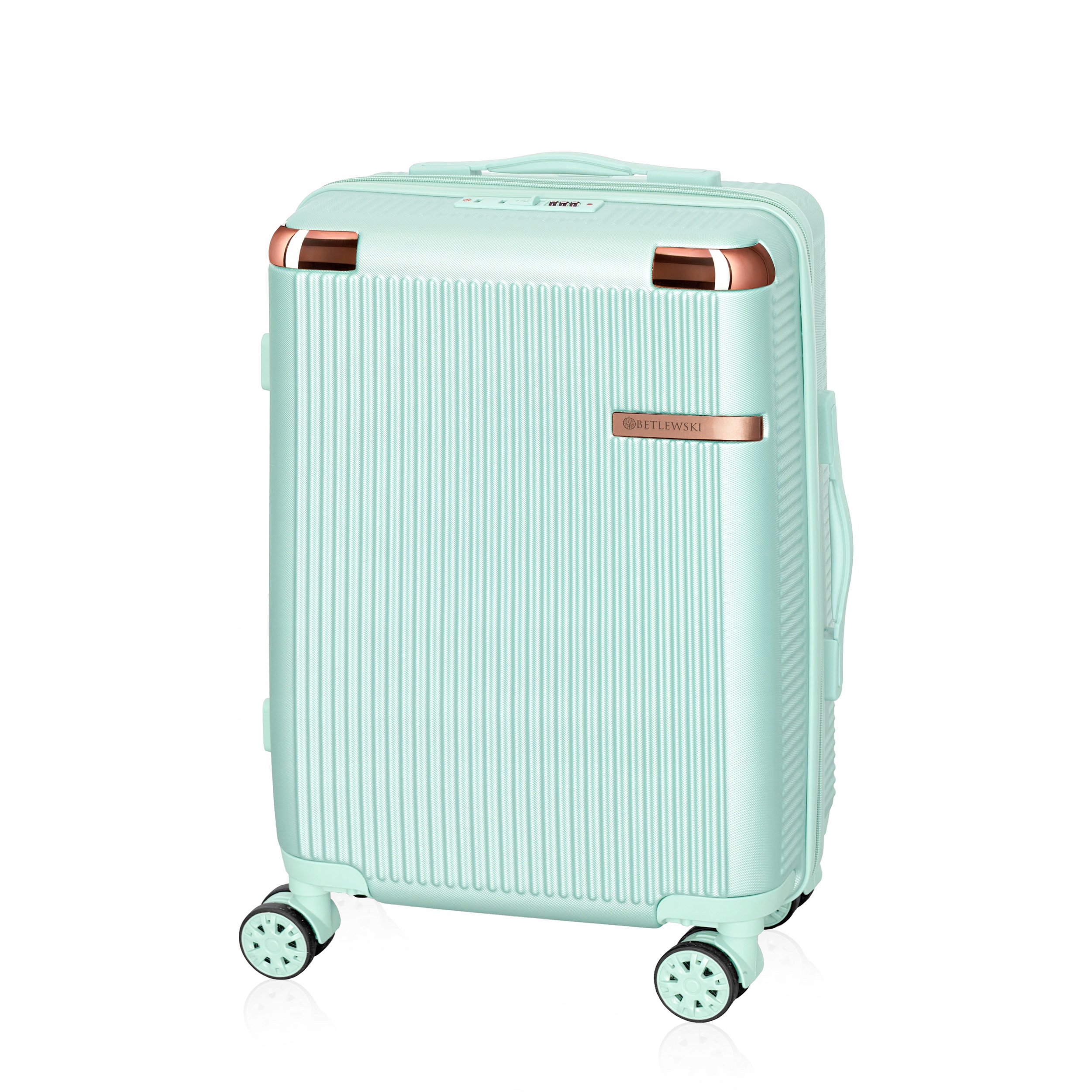 Betlewski Cestovní kabinový cestovní kufr na kolečkách, silný, tvrdý