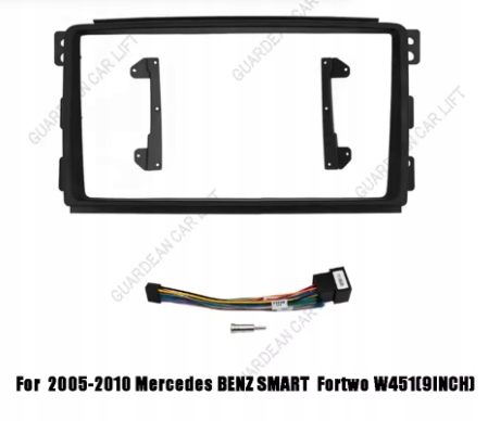 Ramka Radia Android 9" Nawigacji Smart Fortwo 2005-2010 Mercedes w451