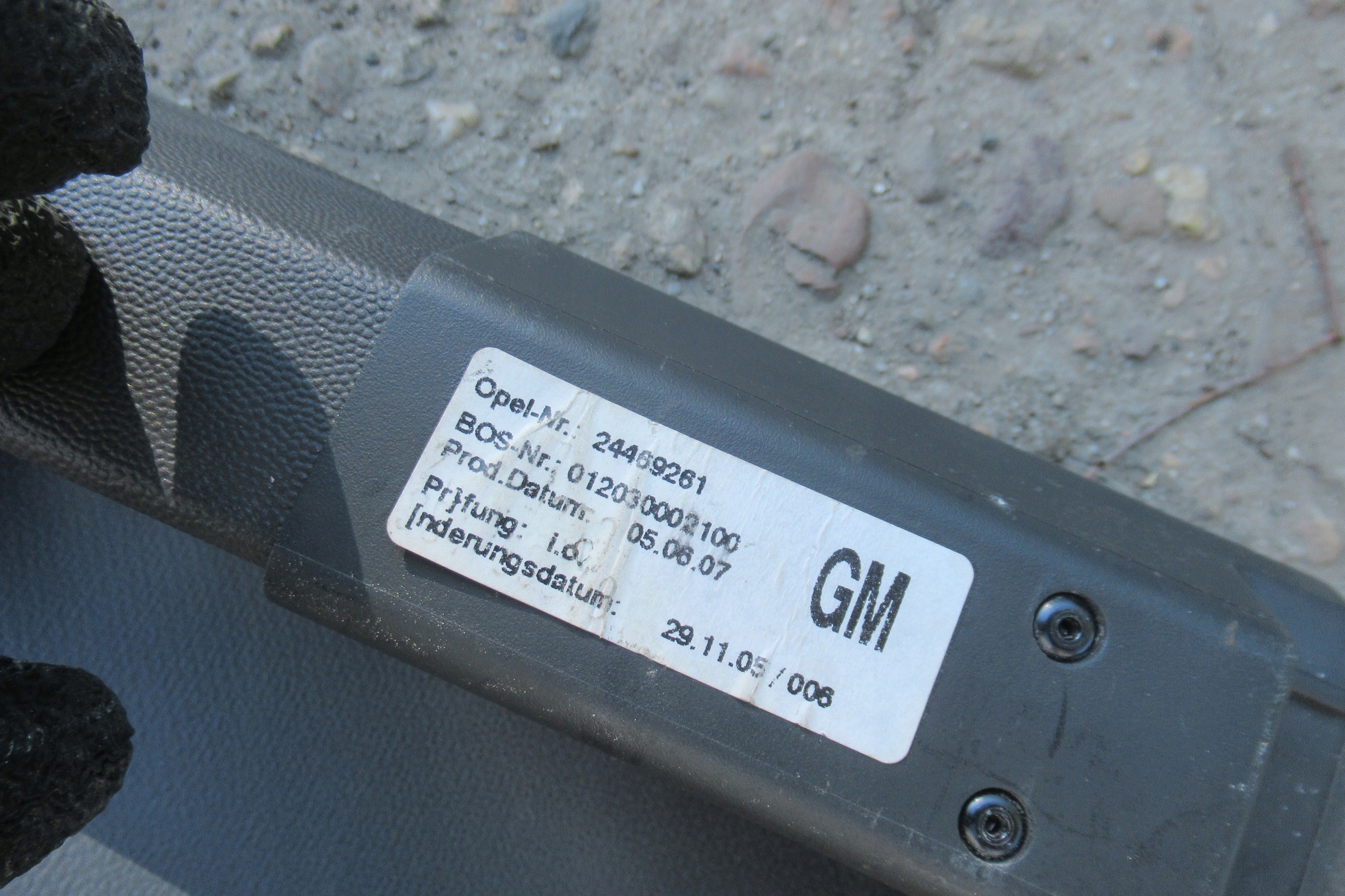 OPEL VECTRA C 07R blinds boot 24469261