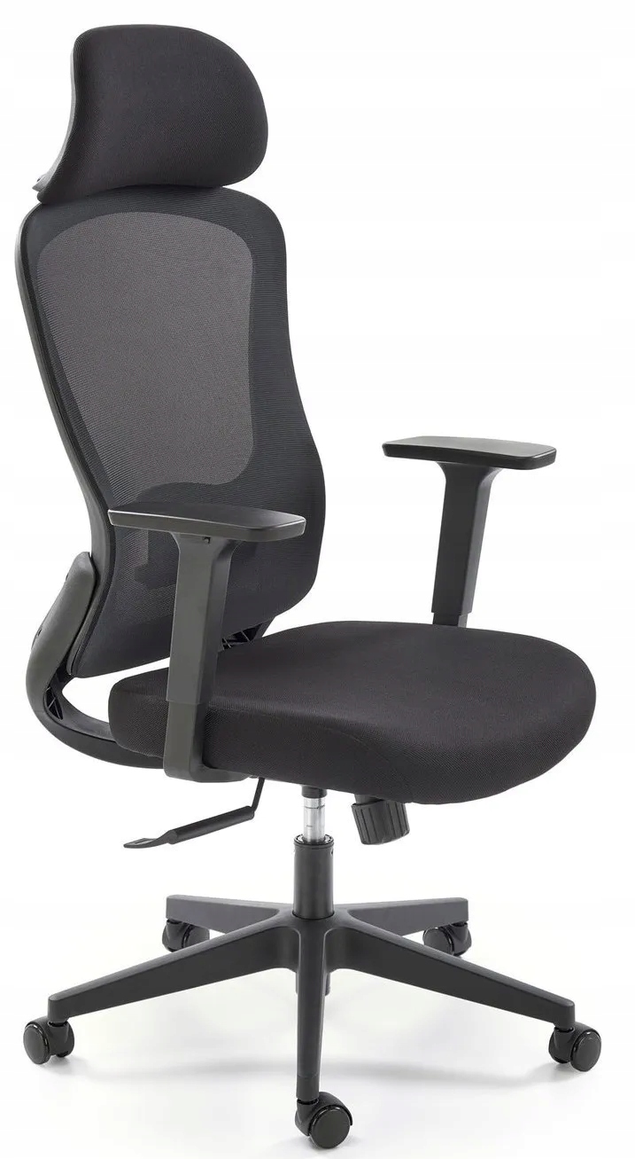 Fotel Biurowy Obrotowy Sonar Czarny Ergonomiczny Multiblock Siatka Halmar