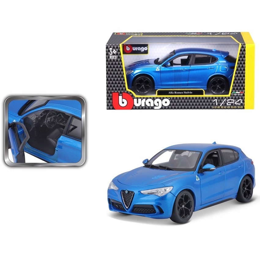 Alfa Romeo Stelvio 1:24 model Bburago 18-21086 Kod producenta 18-21086