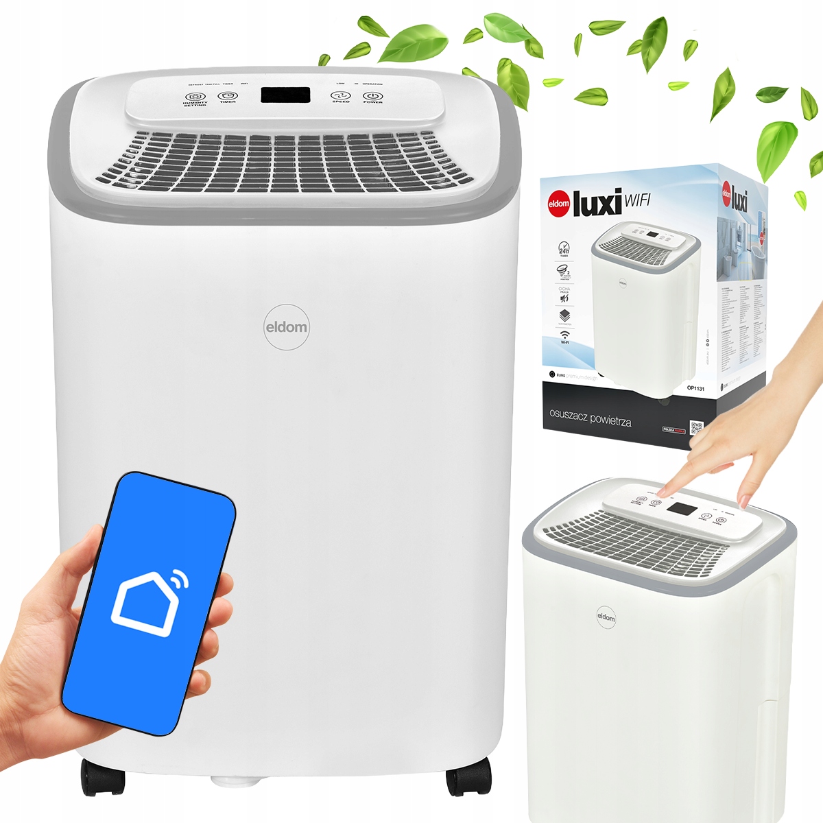 Osuszacz powietrza Eldom OP1131 Luxi WiFi Timer