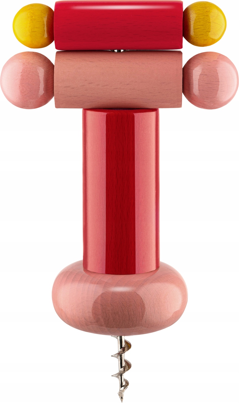 Alessi Twergi Červená vývrtka 100. výročie Alessi