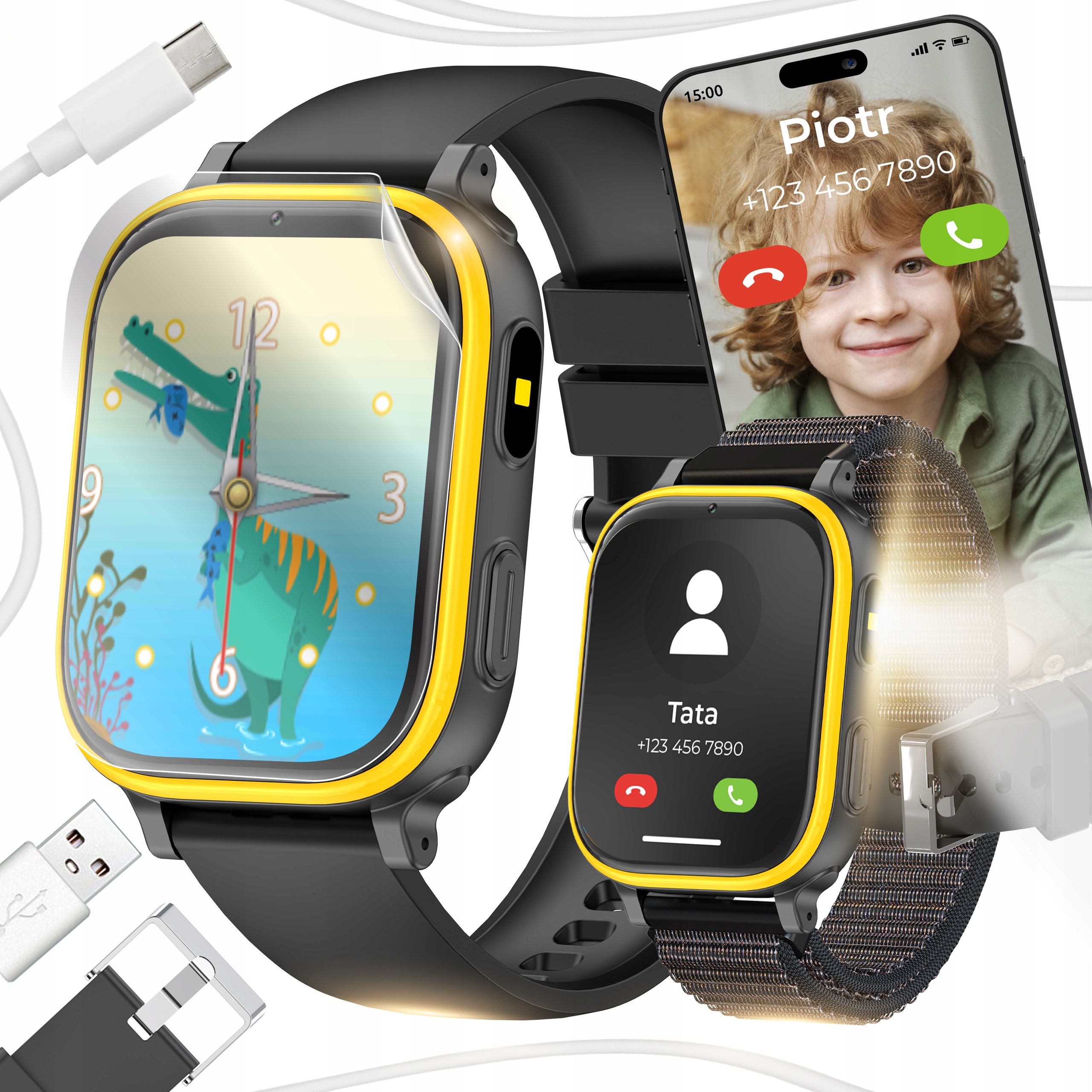 Smartwatch Zegarek Dla Dzieci Sim Aparat Telefon Gry Muzyka Rozmowy Bajki