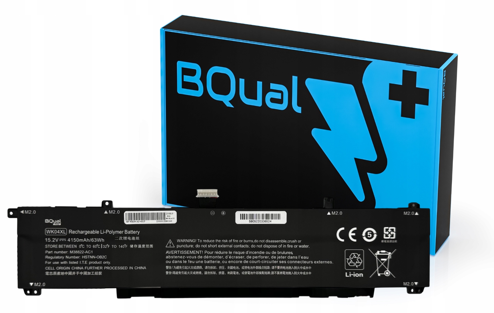 Bateria BQual Pro WK04XL do Hp Omen 16, Victus 15-FA, 16-D, 16-S