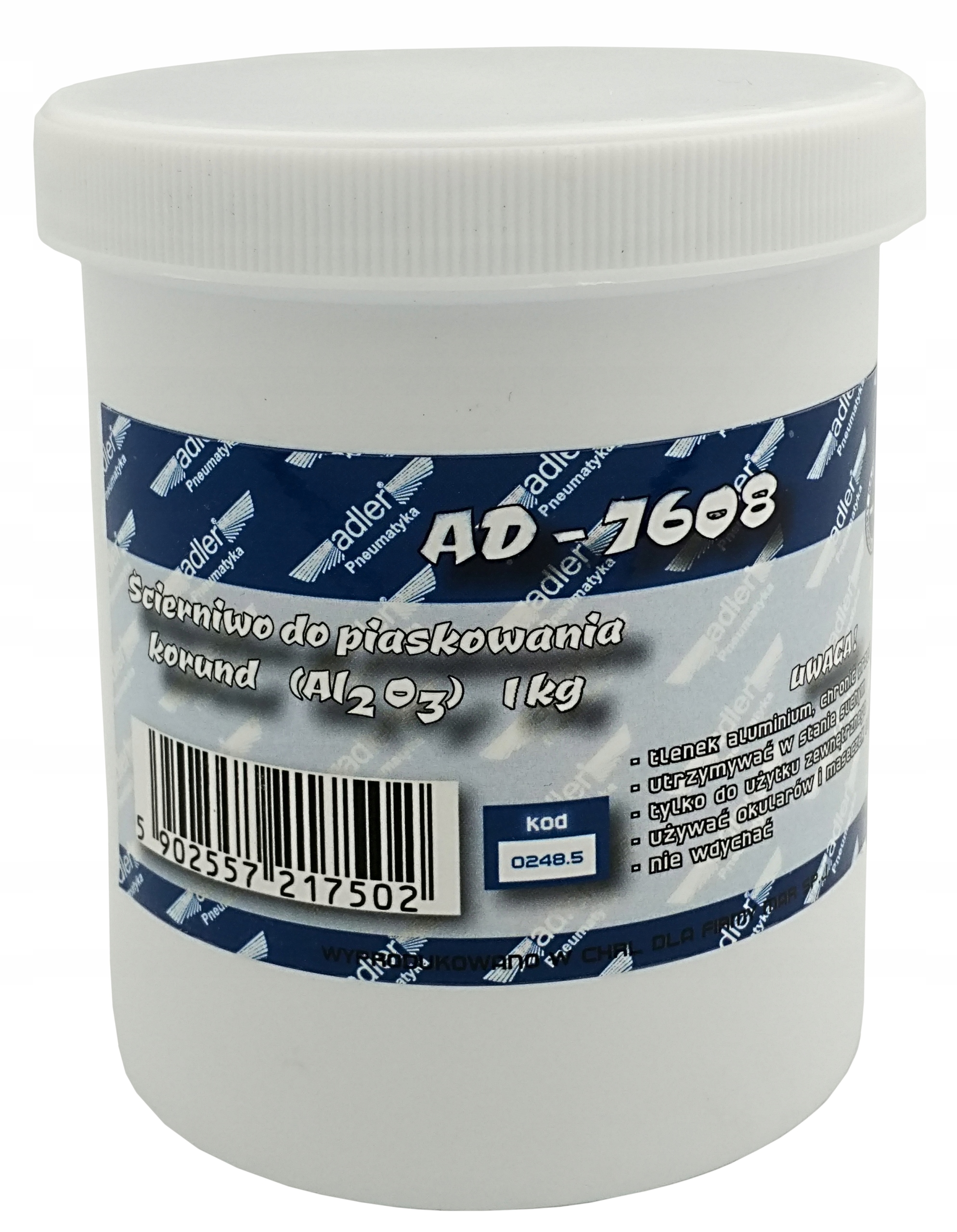 ŚCIERNIWO DO PIASKOWANIA KORUND 1kg ADLER AD-7608 0248.5