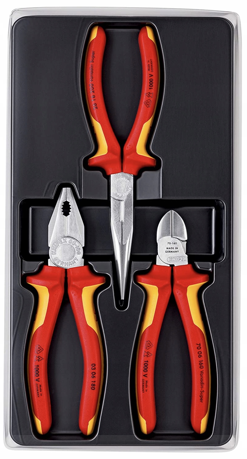 KNIPEX 00 20 12 zestaw szczypce SAFETY PACK 3 szt. EAN (GTIN) 4003773012412