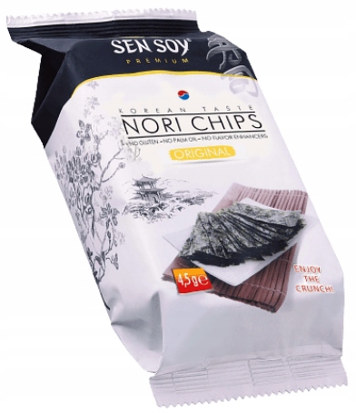 

Chipsy Glony Nori Original z solą 4,5g Sen Soy