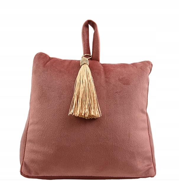 

Stoper Do Drzwi Różowy Złoty Welur Odbojnik 20 cm