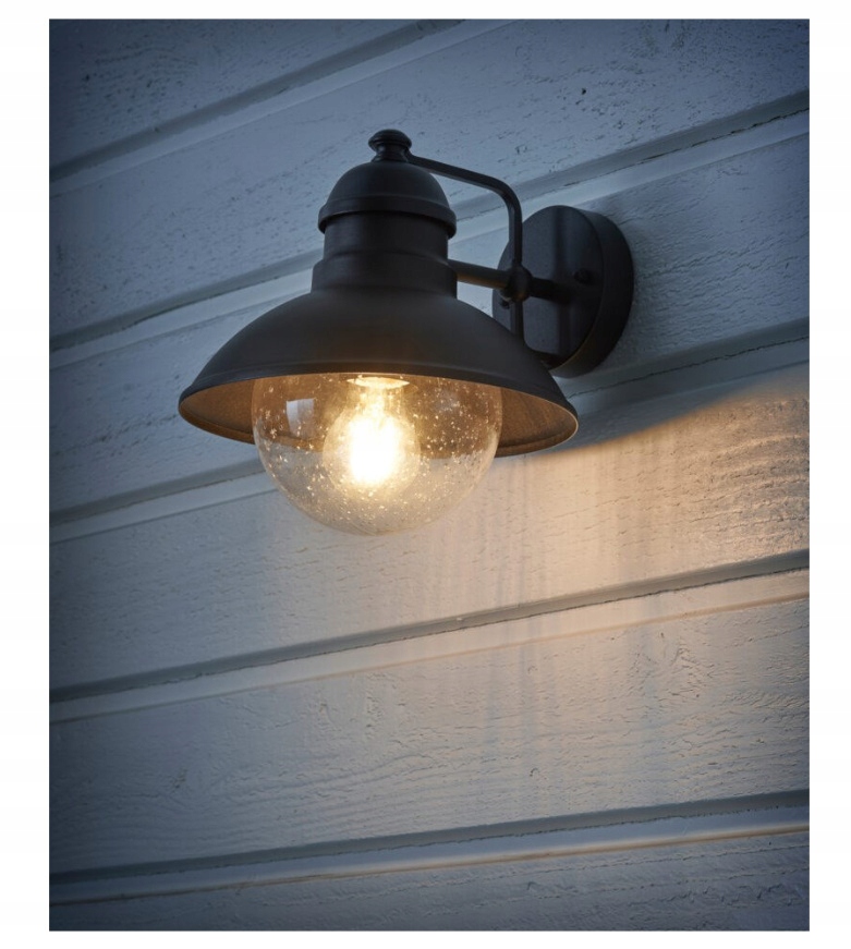 Lampa lampa Bretónsko nástenná IP44 čierna nástenná