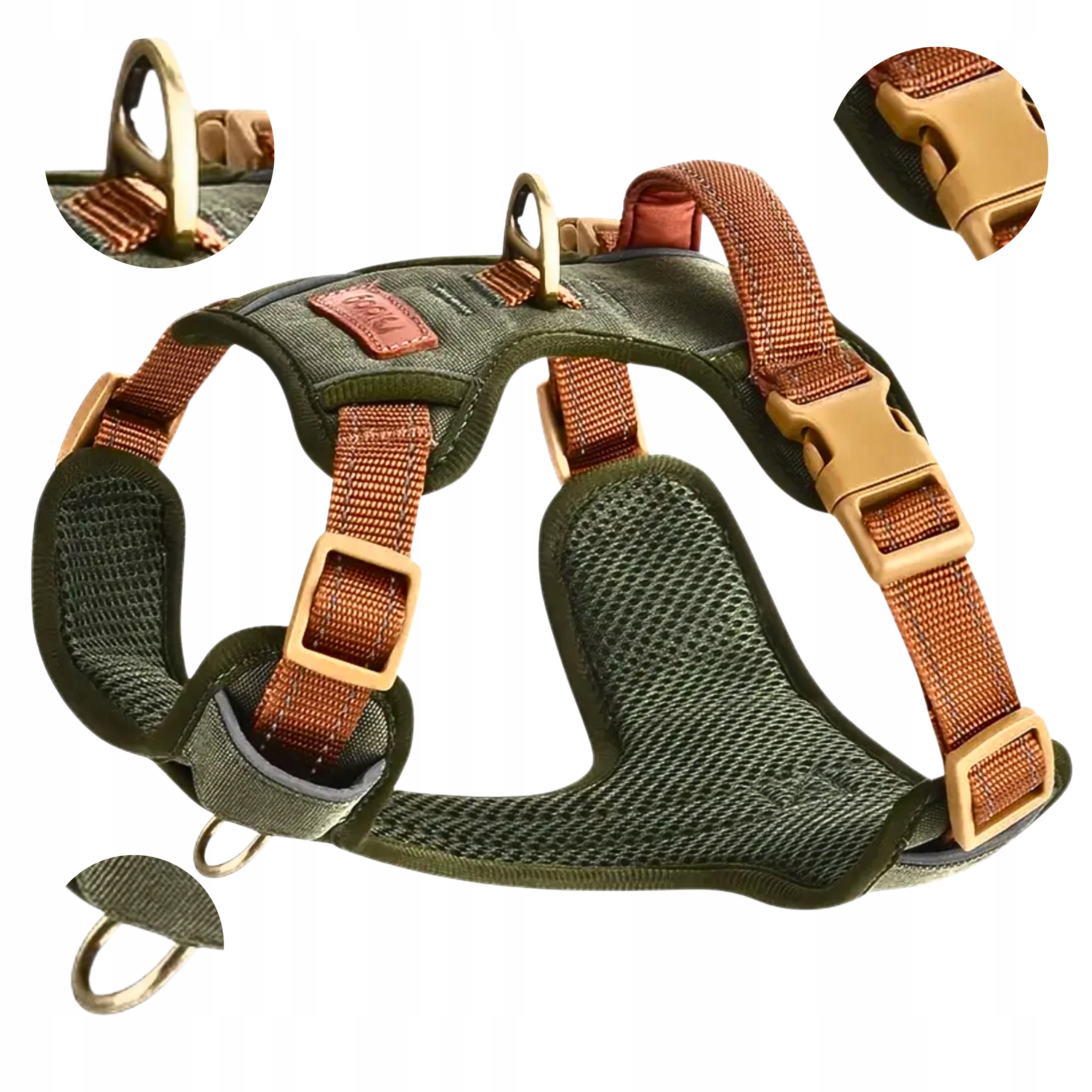 Levně Postroj pro Malé Velké Psy Easy Walk Silný Nastavitelný Reflexní Xs