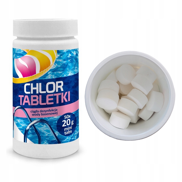 

Tabletki Do Basenu Chlor Chemia Basenowa 1kg 50szt