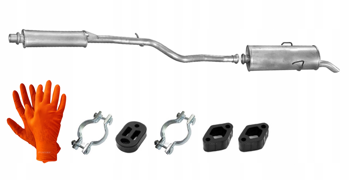 CITROEN SAXO 1.4 1.6 96-04 TŁUMIK ŚRODKOWY KOŃCOWY