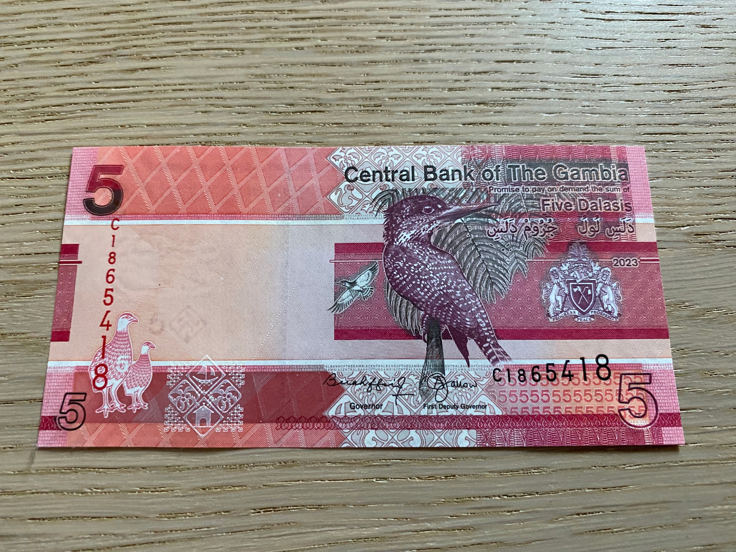 Gambia - 5 dalasis - UNC