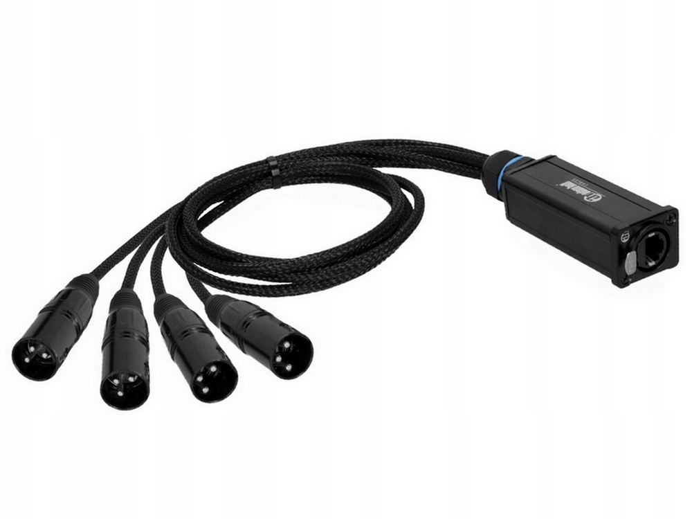 Adapter DMX Aes/ebu Ethercon RJ45 4x Xlr 3P Catbox