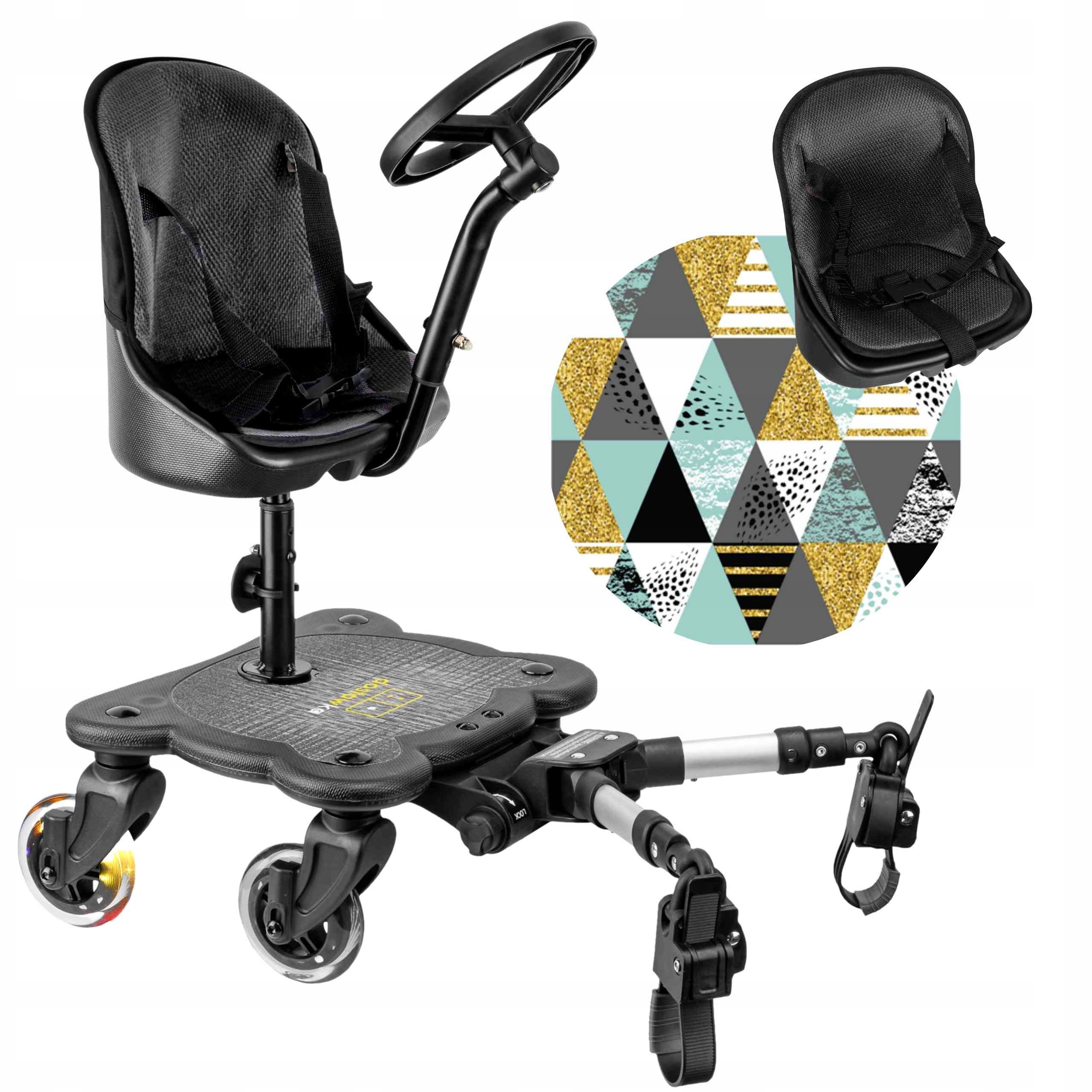 DOSTAWKA COZY 4 RIDER + PODUSIA TRÓJKĄTY KOLOROWE (892514002331) • Cena ...