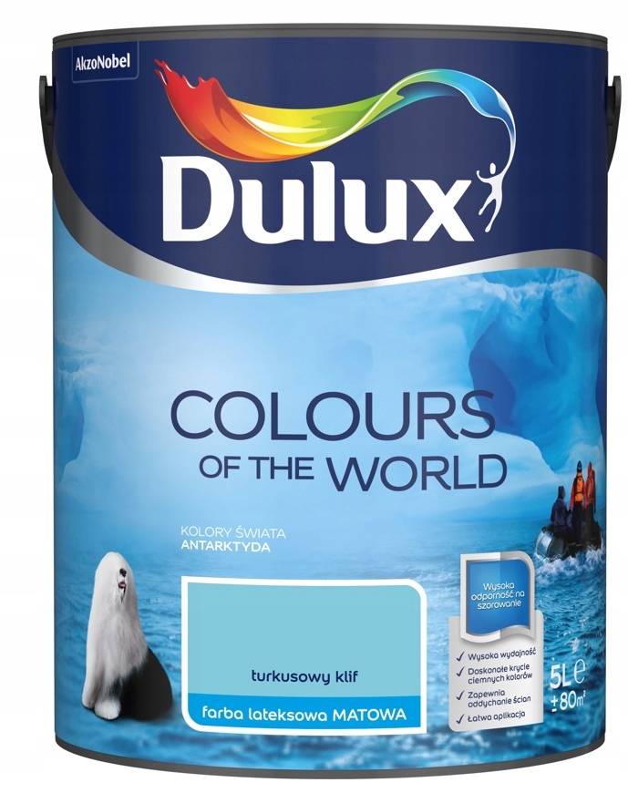 

Farba Dulux Świata- turkusowy klif, 5l