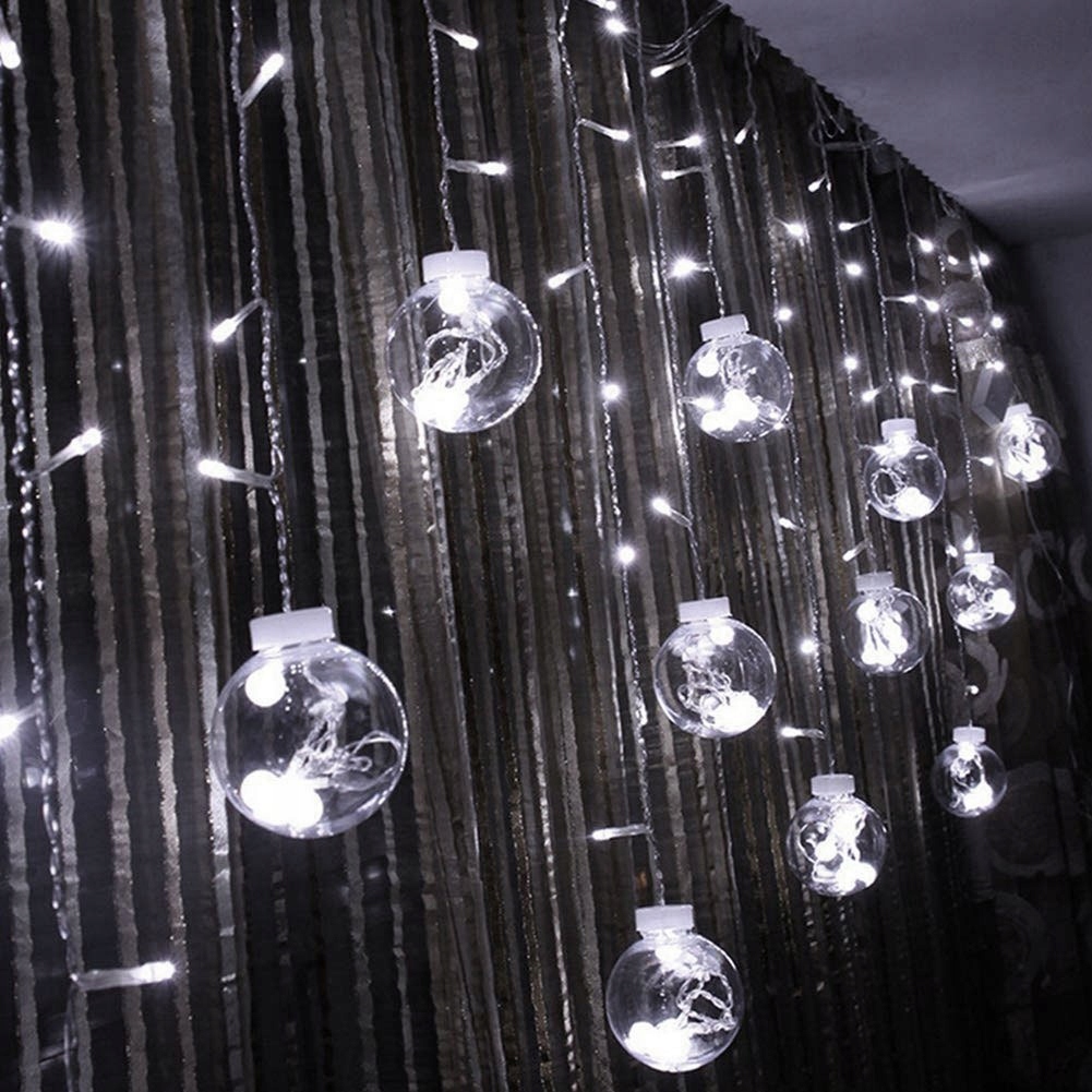 

Lampki kule światełka świąteczne kurtyna 4m 108LED