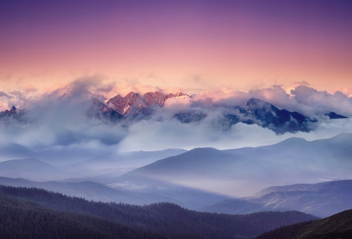 

Fototapeta Flizelinowa Góry Chmury - 104x70