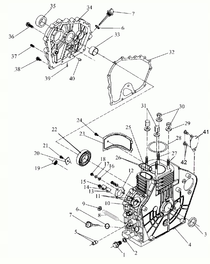 Uszczelka bloku silnika Diesel KIPOR KAMA YANMAR KM170F Marka Kipor