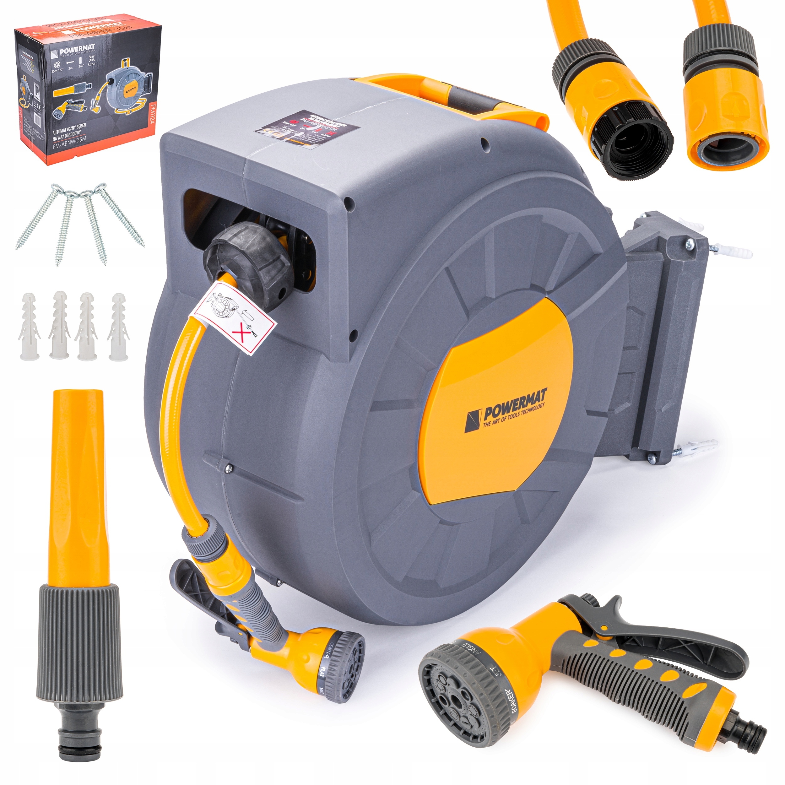 Automatický bubon na záhradnú hadicu Powermat 1/2" 35 m